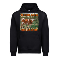 Black whatever lassos your longhorn Urban Hoodie - RanaPortraitStore