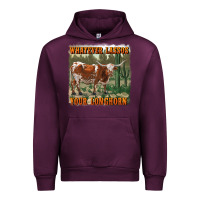 Mauve Wine whatever lassos your longhorn Urban Hoodie - RanaPortraitStore