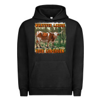 Pigment Black whatever lassos your longhorn Urban Hoodie - RanaPortraitStore