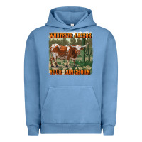 Pigment Pebble Blue whatever lassos your longhorn Urban Hoodie - RanaPortraitStore