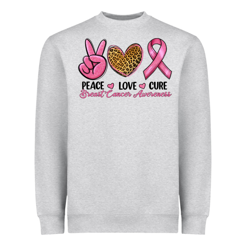 Peace Love Cure Heavyweight Sweatshirt by RanaPortraitStore | Teevron