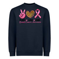 Navy peace love cure Heavyweight Sweatshirt - RanaPortraitStore