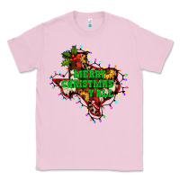 Bubblegum Pink merry Christmas y'all Texas map Classic Tee - BarkalooDesign