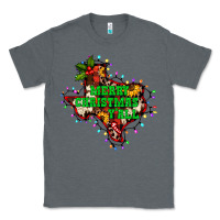 Charcoal Heather merry Christmas y'all Texas map Classic Tee - BarkalooDesign