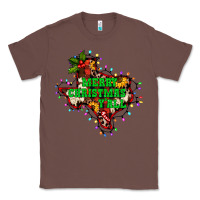 Chestnut merry Christmas y'all Texas map Classic Tee - BarkalooDesign