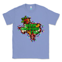 Colony Blue merry Christmas y'all Texas map Classic Tee - BarkalooDesign