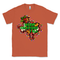 Copper merry Christmas y'all Texas map Classic Tee - BarkalooDesign