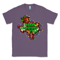 Lavender merry Christmas y'all Texas map Classic Tee - BarkalooDesign