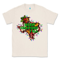 Natural merry Christmas y'all Texas map Classic Tee - BarkalooDesign