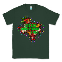 Sports Green merry Christmas y'all Texas map Classic Tee - BarkalooDesign
