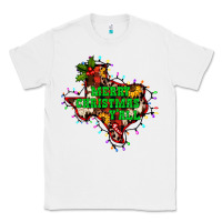 White merry Christmas y'all Texas map Classic Tee - BarkalooDesign