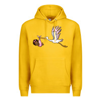 Lemon stork with black baby girl Premium Hoodie - BarkalooDesign