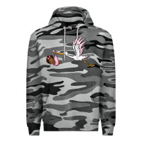 Stork With Black Baby Girl Premium Hoodie | Teevron