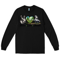 Black Peace Love Skunks Long Sleeve Tee - LillyAllenDesigns