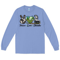 Colony Blue Peace Love Skunks Long Sleeve Tee - LillyAllenDesigns
