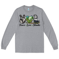 Heather Grey Peace Love Skunks Long Sleeve Tee - LillyAllenDesigns