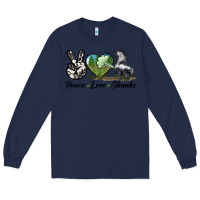 Navy Peace Love Skunks Long Sleeve Tee - LillyAllenDesigns