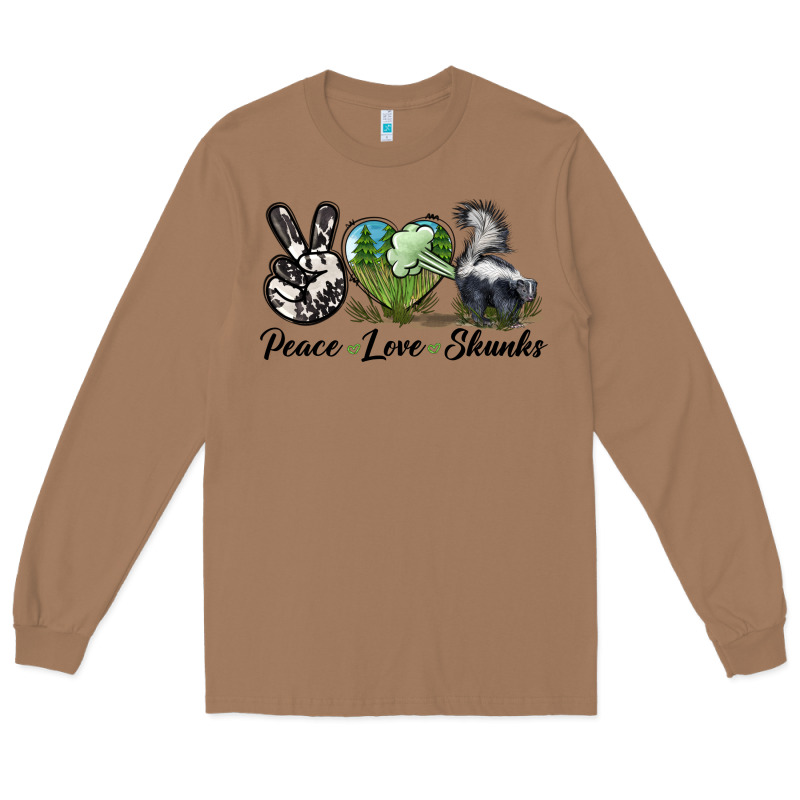 Peace Love Skunks Long Sleeve Tee by LillyAllenDesigns | Teevron