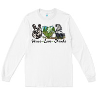 White Peace Love Skunks Long Sleeve Tee - LillyAllenDesigns