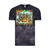 Cloud Black joy jesus Vintage Tee - CowhideDigitalArt