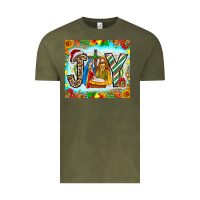 Vintage Olive joy jesus Vintage Tee - CowhideDigitalArt