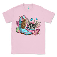 Bubblegum Pink Easter cowboy boots hat Classic Tee - OliviaCreatesArt