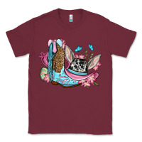 Burgundy Easter cowboy boots hat Classic Tee - OliviaCreatesArt
