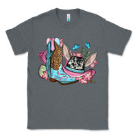 Charcoal Heather Easter cowboy boots hat Classic Tee - OliviaCreatesArt