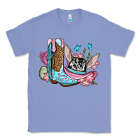Colony Blue Easter cowboy boots hat Classic Tee - OliviaCreatesArt