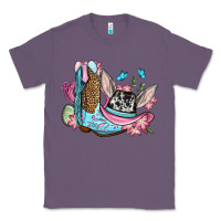 Lavender Easter cowboy boots hat Classic Tee - OliviaCreatesArt