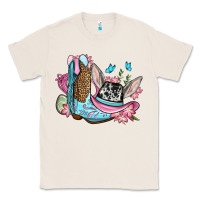 Natural Easter cowboy boots hat Classic Tee - OliviaCreatesArt
