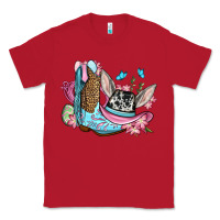 Red Easter cowboy boots hat Classic Tee - OliviaCreatesArt