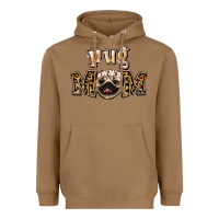 Toasted Coconut Pug Mom Heavyweight Hoodie - Jasminsmagicworld