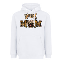 White Pug Mom Heavyweight Hoodie - Jasminsmagicworld