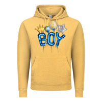 Vintage Mustard Birthday Boy Balloon Vintage Hoodie - Artiststas
