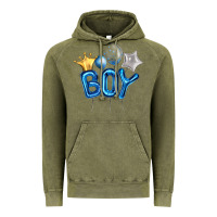 Vintage Olive Birthday Boy Balloon Vintage Hoodie - Artiststas