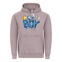Vintage Zinc Birthday Boy Balloon Vintage Hoodie - Artiststas