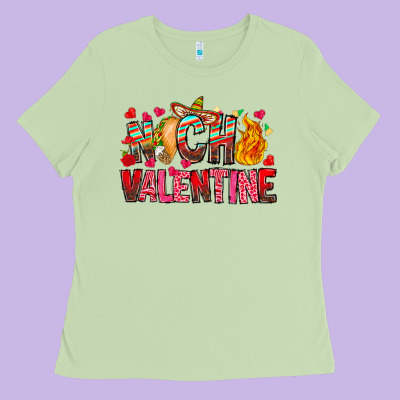 Nach Valentine Ladies Tee Designed By Cowhidedigitalart