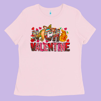 Nach Valentine Ladies Tee Designed By Cowhidedigitalart