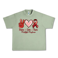 Oil Green Peace Love Cure Multiple Myeloma Cancer Urban Heavy Tee - Jasminsmagicworld