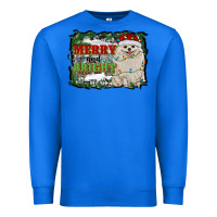 True Royal merry and bright pomeranian Premium Sweatshirt - RanaPortraitStore