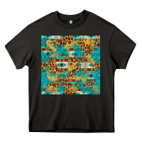 Asphalt western aztec leopard glitter seamless pattern Heavy Core Tee - FaDigitalArtStudio