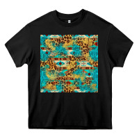 Black western aztec leopard glitter seamless pattern Heavy Core Tee - FaDigitalArtStudio