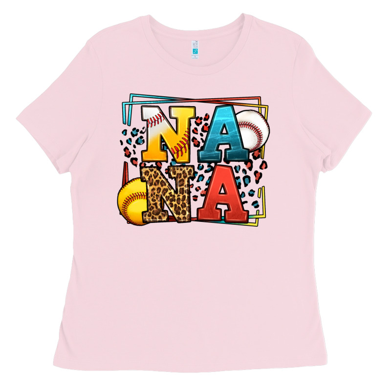 Baseball And Softball Nana Ladies Tee by LillyAllenDesigns | Teevron