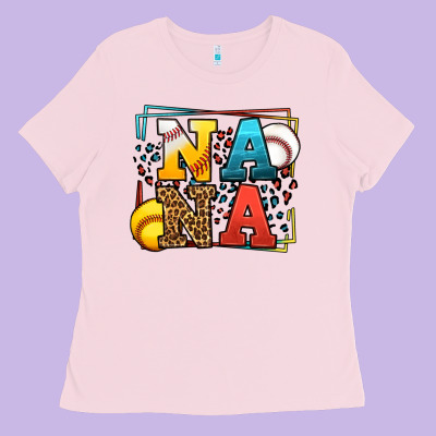 Baseball And Softball Nana Ladies Tee Designed By Lillyallendesigns