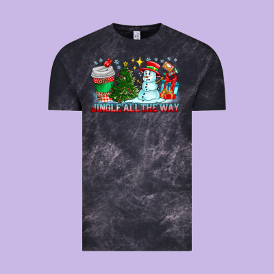 Jingle All The Way Vintage Tee Designed By Cowhidedigitalart