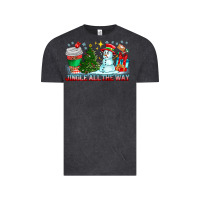 Vintage Black Jingle All The Way Vintage Tee - CowhideDigitalArt