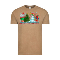 Vintage Coffee Jingle All The Way Vintage Tee - CowhideDigitalArt