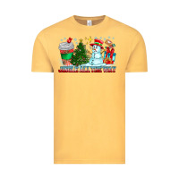 Vintage Mustard Jingle All The Way Vintage Tee - CowhideDigitalArt