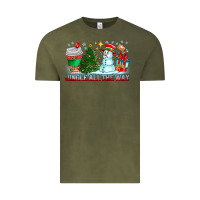 Vintage Olive Jingle All The Way Vintage Tee - CowhideDigitalArt